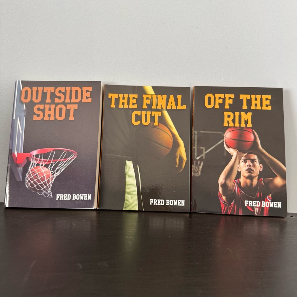 Set of 3 basketball books Fred Bowen off rim outside shot sports Series Like new